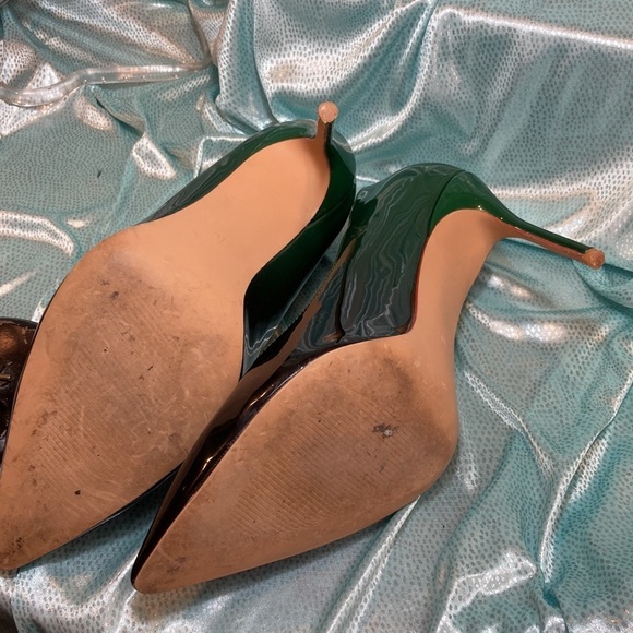 Size 10 super sexy‎ spike heels in ombré green. Tiny skinny spikes! Ohh-la-la 5 - Picture 5 of 6
